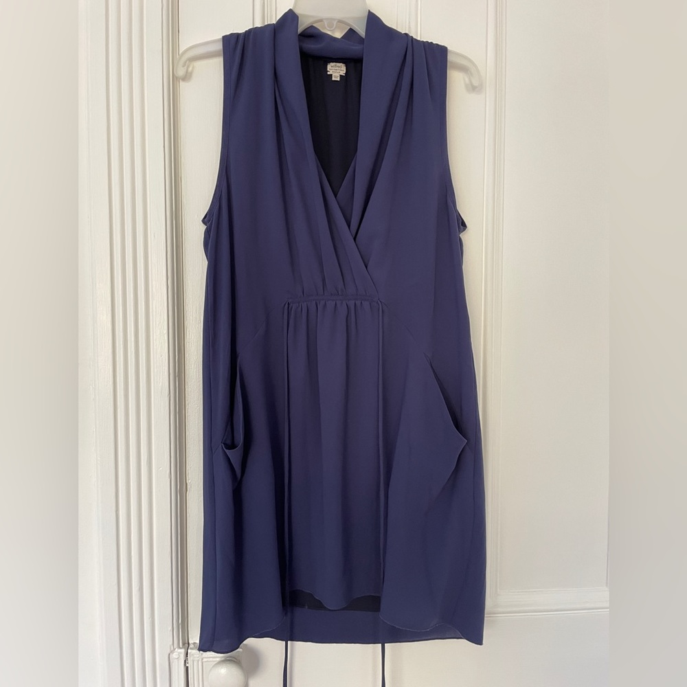 Wilfred draped front mini dress